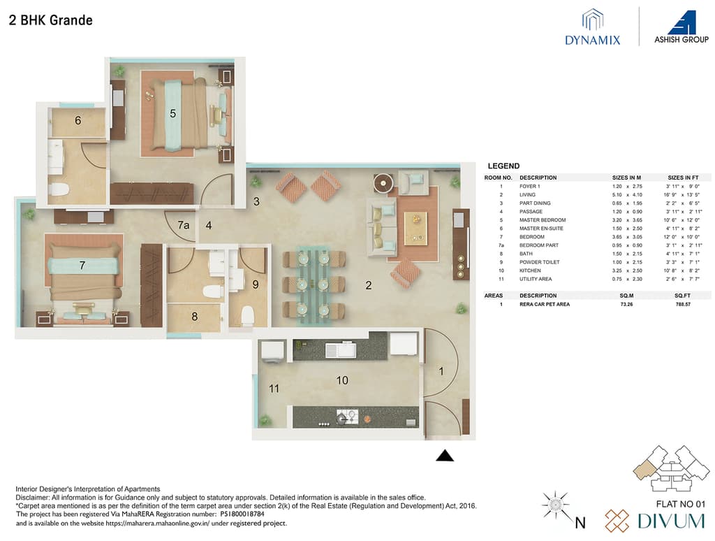 2 BHK GRANDE