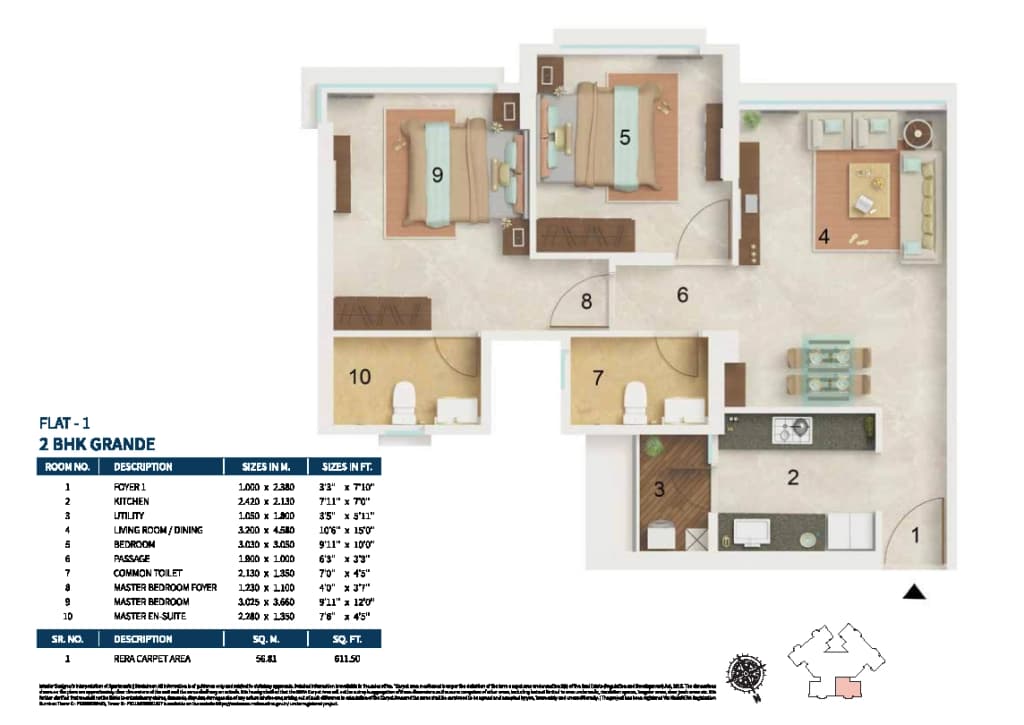 2BHK Grande